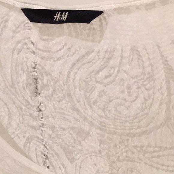 H&M white burnout tank top - Picture 2 of 3